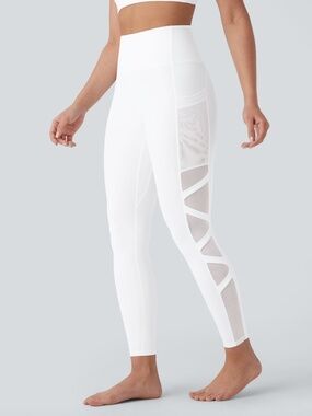 SpeedWave™ High Waisted Pocket Contrast Mesh Quick Dry Yoga Leggings